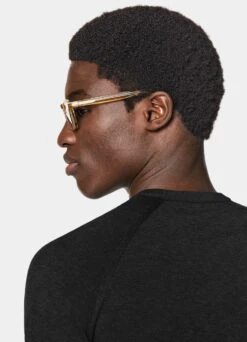 Dark Grey Short Sleeve Crewneck -Cheap US Nice Clothes Store SW1634 106