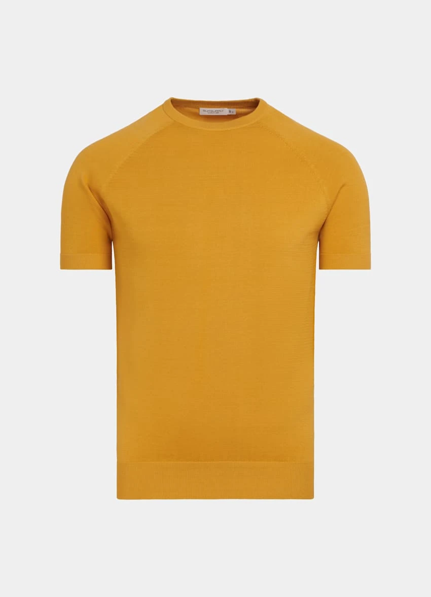 Yellow Short Sleeve Crewneck 7 Yellow Short Sleeve Crewneck - Image 7