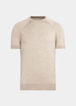 Sand Short Sleeve Crewneck -Cheap US Nice Clothes Store SW1636 25