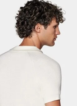 Off-White Ribbed Buttonless Polo Shirt 13 Off-White Ribbed Buttonless Polo Shirt -Cheap US Nice Clothes Store SW1653 106