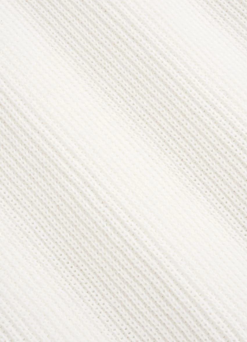 Off-White Ribbed Buttonless Polo Shirt 7 Off-White Ribbed Buttonless Polo Shirt - Image 7