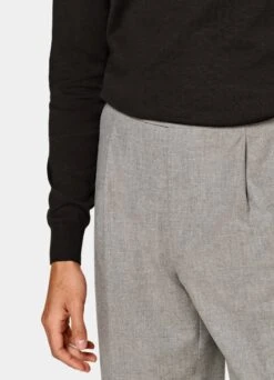 Dark Brown Long Sleeve Polo Shirt -Cheap US Nice Clothes Store SW1657 103