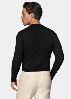 Black Crewneck -Cheap US Nice Clothes Store SW1703 105