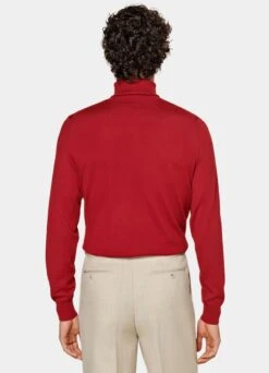 Red Turtleneck -Cheap US Nice Clothes Store SW1714 105