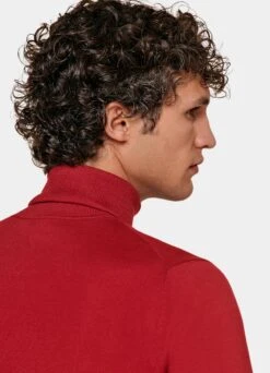 Red Turtleneck -Cheap US Nice Clothes Store SW1714 106