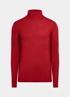 Red Turtleneck -Cheap US Nice Clothes Store SW1714 25