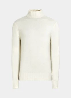 Off-White Mock Neck -Cheap US Nice Clothes Store SW1721 25