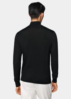 Black Zip Cardigan -Cheap US Nice Clothes Store SW1728 105