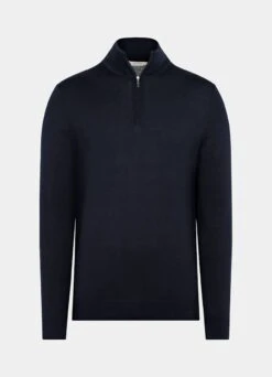 Navy Half Zip -Cheap US Nice Clothes Store SW1739 25
