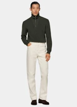 Dark Green Half Zip -Cheap US Nice Clothes Store SW1745 104