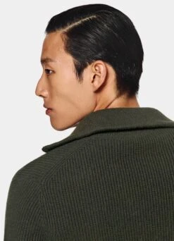 Dark Green Half Zip -Cheap US Nice Clothes Store SW1745 106