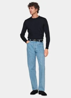 Navy Crewneck -Cheap US Nice Clothes Store SW1756 104