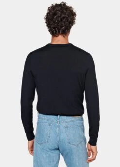 Navy Crewneck -Cheap US Nice Clothes Store SW1756 105
