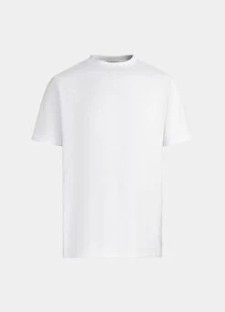 White Crewneck T-shirt -Cheap US Nice Clothes Store SW1825 25