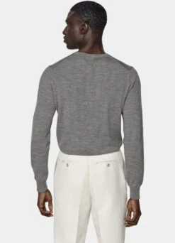 Grey V-Neck -Cheap US Nice Clothes Store SW752 105