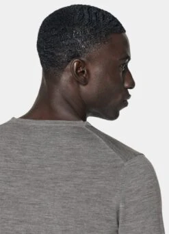 Grey V-Neck -Cheap US Nice Clothes Store SW752 106