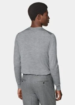 Grey Crewneck -Cheap US Nice Clothes Store SW757 105