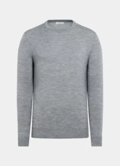 Grey Crewneck -Cheap US Nice Clothes Store SW757 25