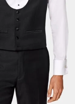 Black Tuxedo Waistcoat -Cheap US Nice Clothes Store W1199 103