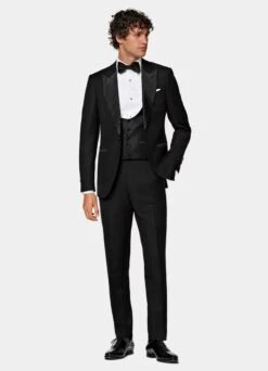 Black Tuxedo Waistcoat -Cheap US Nice Clothes Store W1199 104