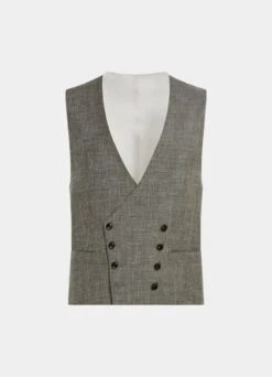 Mid Green Waistcoat -Cheap US Nice Clothes Store W6420 25