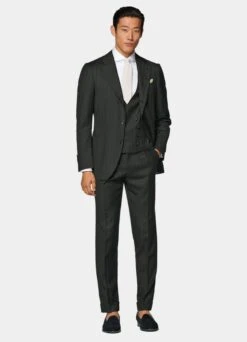 Dark Green Waistcoat -Cheap US Nice Clothes Store W6528 103