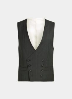 Dark Green Waistcoat -Cheap US Nice Clothes Store W6528 25