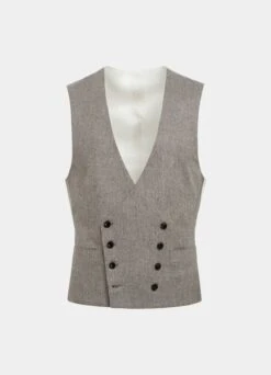 Taupe Waistcoat -Cheap US Nice Clothes Store W7323 25