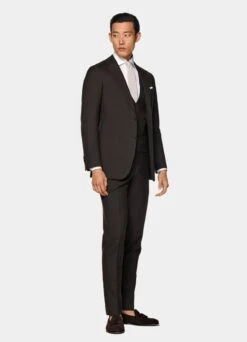 Dark Brown Waistcoat -Cheap US Nice Clothes Store W7623 103